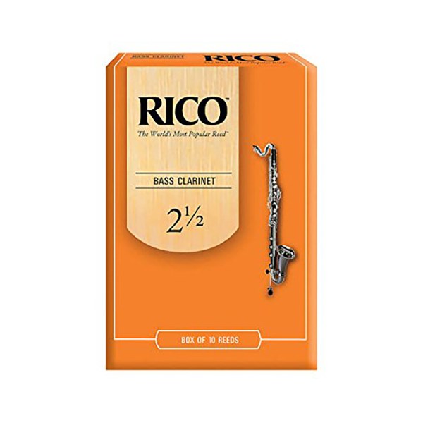 D'Addario Rico REA1025 Bass Clarinet Reeds, Strength 2.5 - 1 Piece